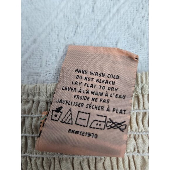 Flying Tomato Embroidered Orange & Cream Sundress With Adjustable Straps S - Picture 4 of 4